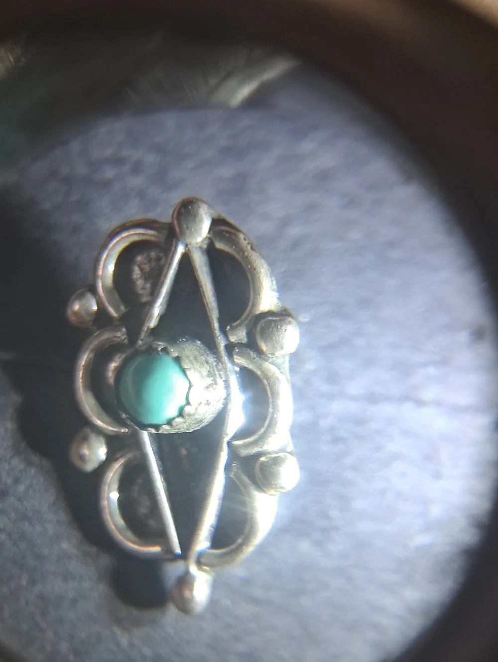 Vintage Navajo .925/Turquoise Stud Earrings